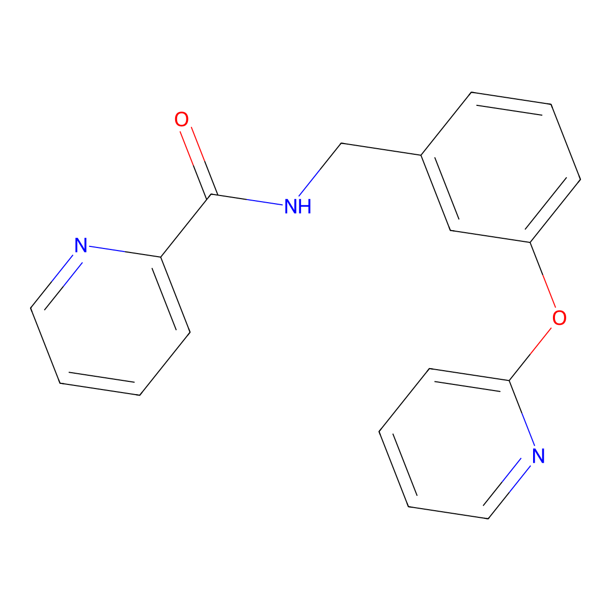 N-(3-(pyridin-2-yloxy)benzyl)picolinamide molecular structure, CAS 1797341-36-6