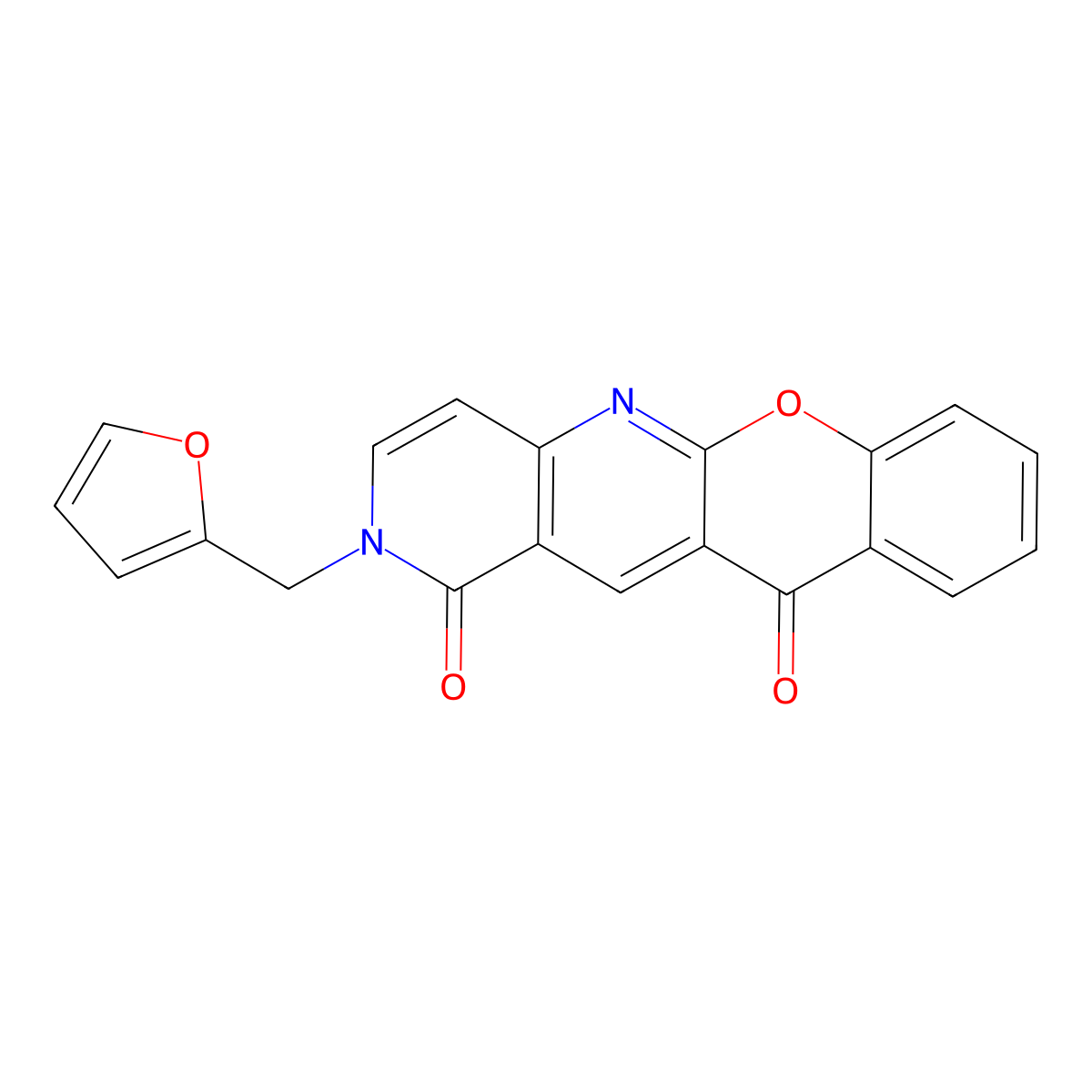 2-(furan-2-ylmethyl)-2,11-dihydro-1H-6-oxa-2,5-diazatetracene-1,11-dione molecular structure, CAS 1797349-46-2
