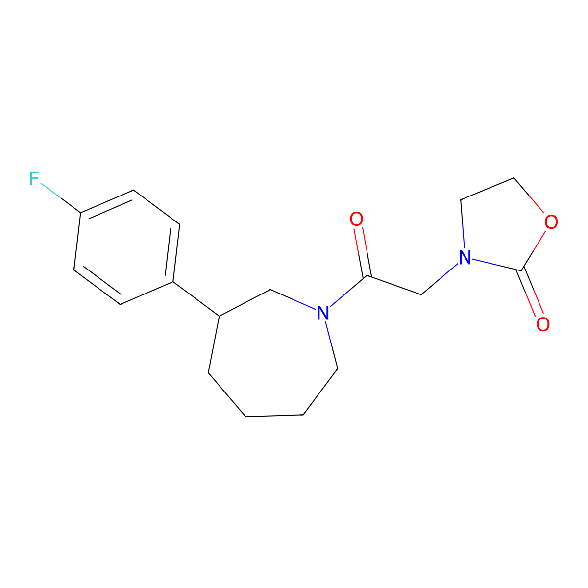 3-(2-(3-(4-Fluorophenyl)azepan-1-yl)-2-oxoethyl)oxazolidin-2-one molecular structure, CAS 1797350-67-4