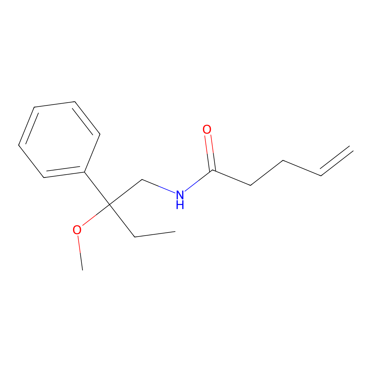 N-(2-methoxy-2-phenylbutyl)pent-4-enamide molecular structure, CAS 1797355-90-8