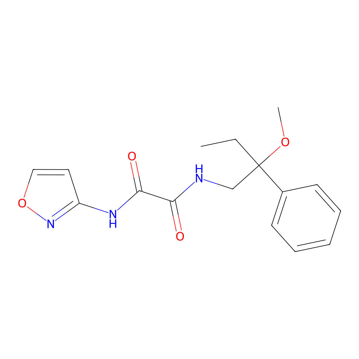N1-(isoxazol-3-yl)-N2-(2-methoxy-2-phenylbutyl)oxalamide molecular structure, CAS 1797356-21-8