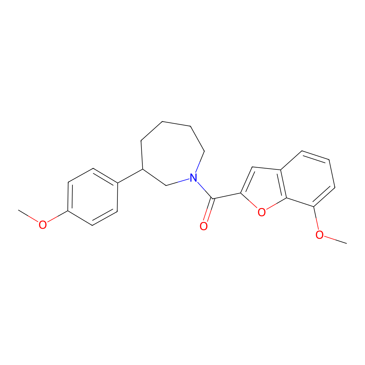 (7-Methoxybenzofuran-2-yl)(3-(4-methoxyphenyl)azepan-1-yl)methanone molecular structure, CAS 1797366-01-8