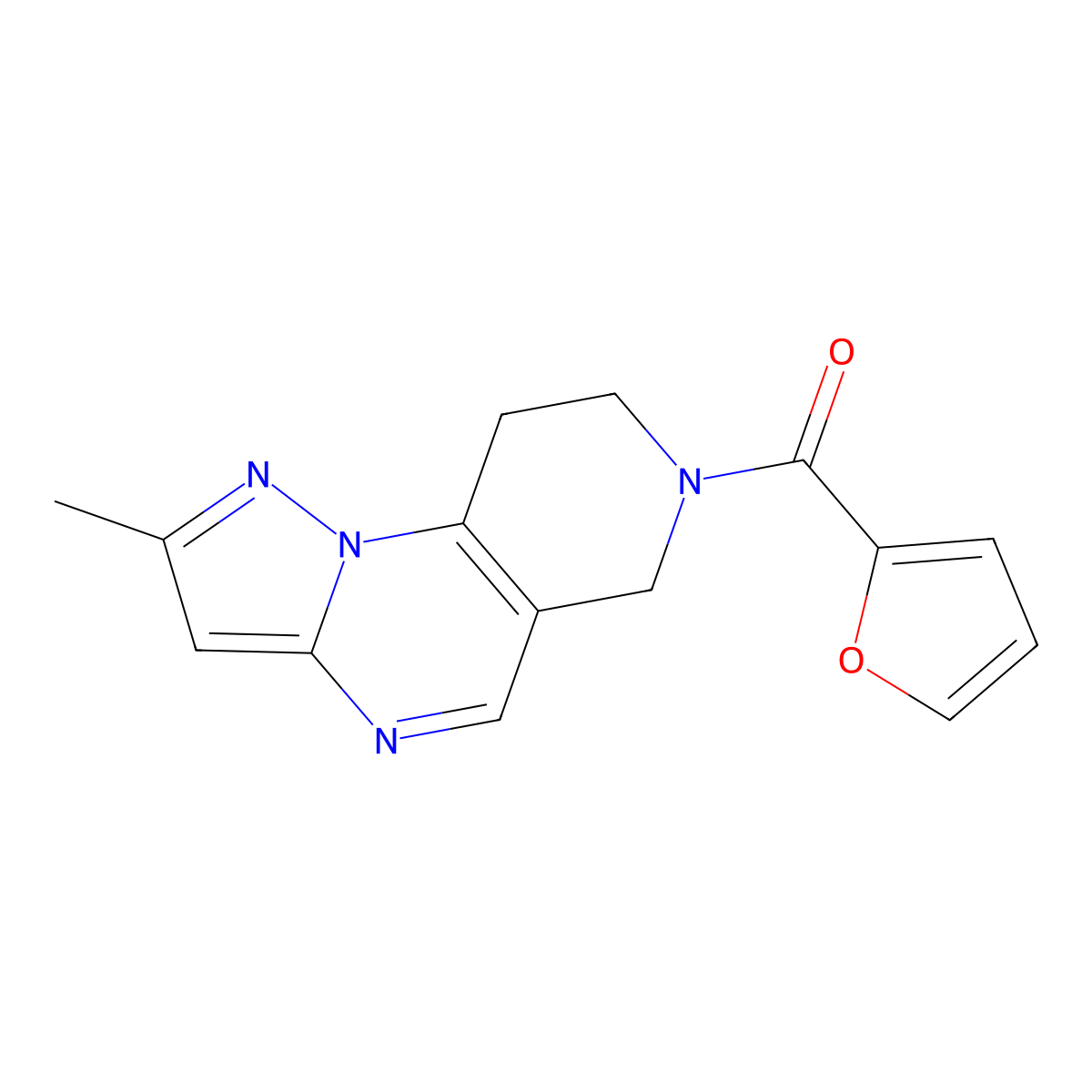 11-(Furan-2-carbonyl)-4-methyl-2,3,7,11-tetraazatricyclo[7.4.0.0^{2,6}]trideca-1(9),3,5,7-tetraene molecular structure, CAS 1797367-89-5