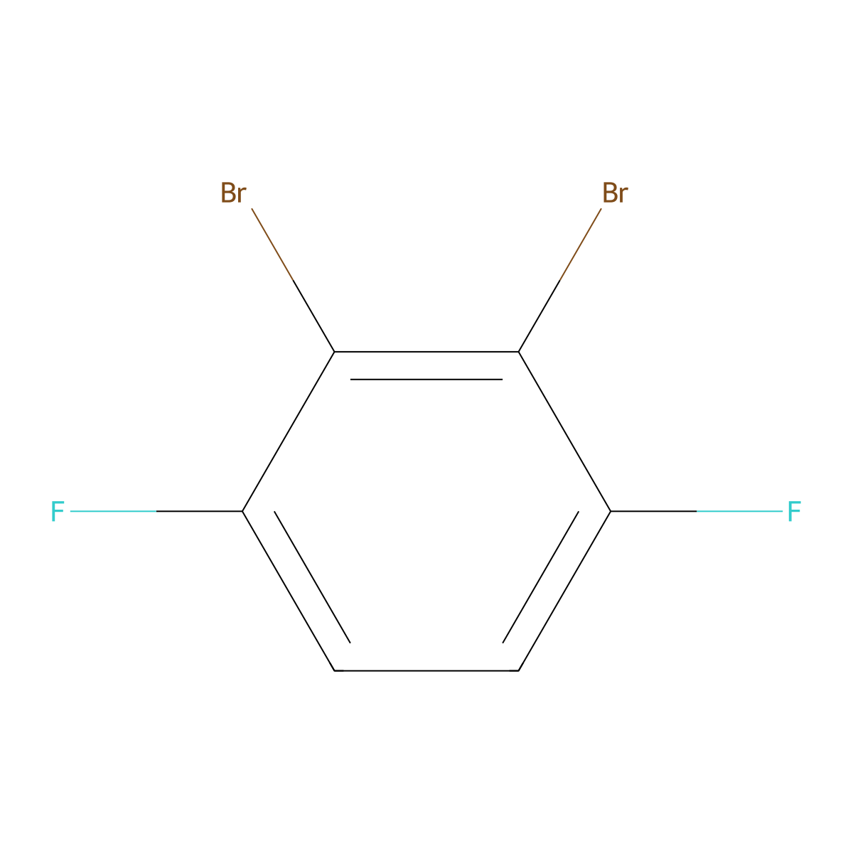 2,3-Dibromo-1,4-difluorobenzene molecular structure, CAS 179737-33-8