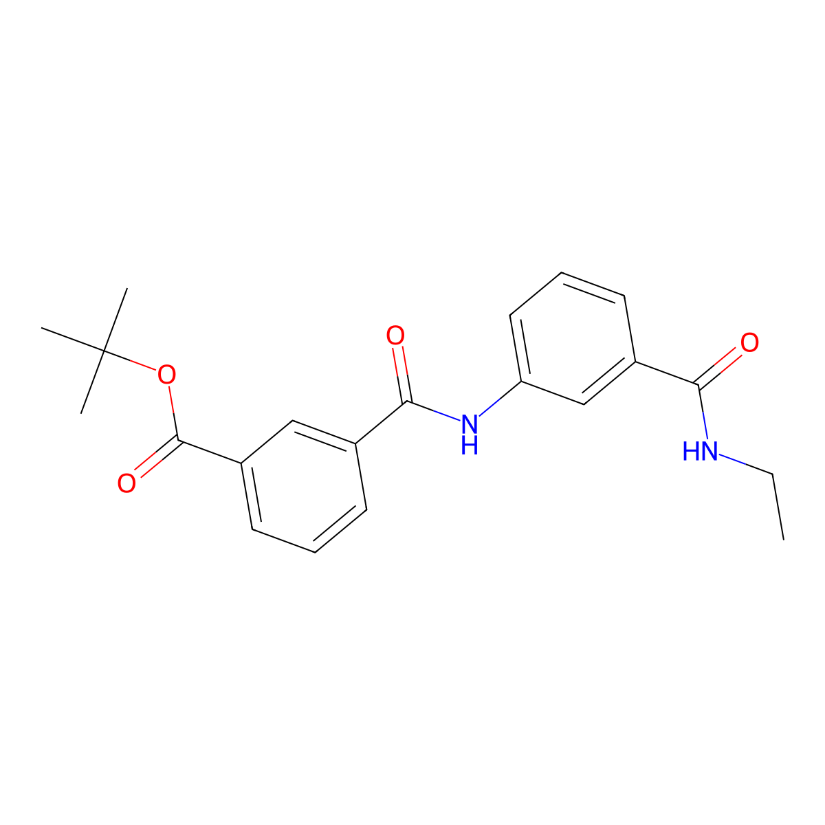 Tert-butyl 3-{[3-(ethylcarbamoyl)phenyl]carbamoyl}benzoate molecular structure, CAS 1797392-11-0