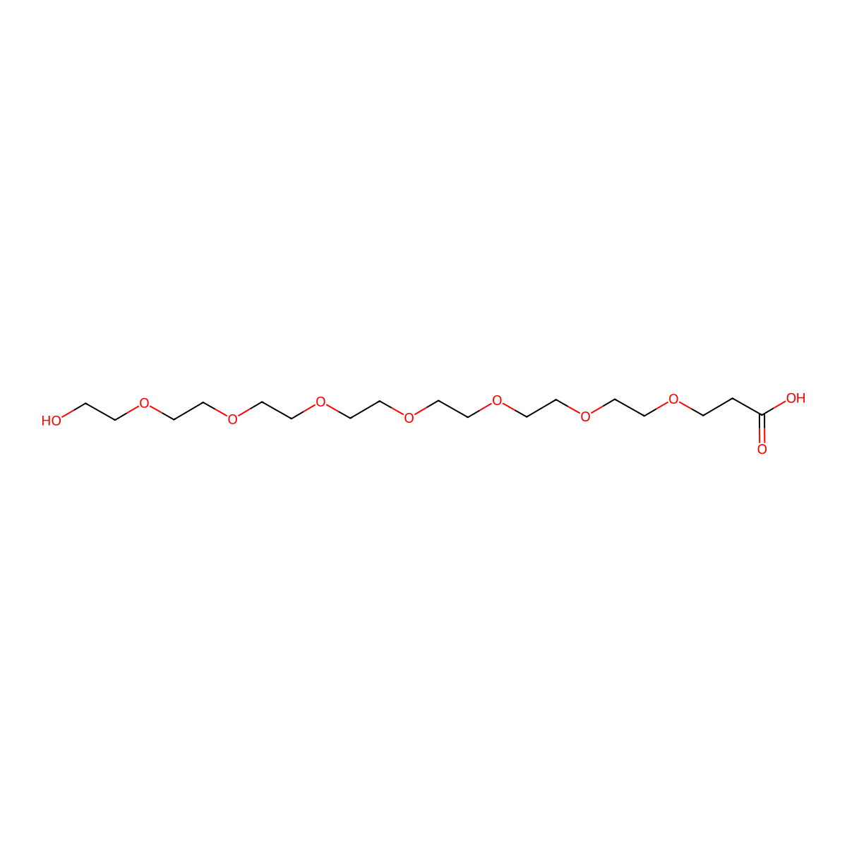 1-Hydroxy-3,6,9,12,15,18,21-heptaoxatetracosan-24-oic acid molecular structure, CAS 1797408-46-8