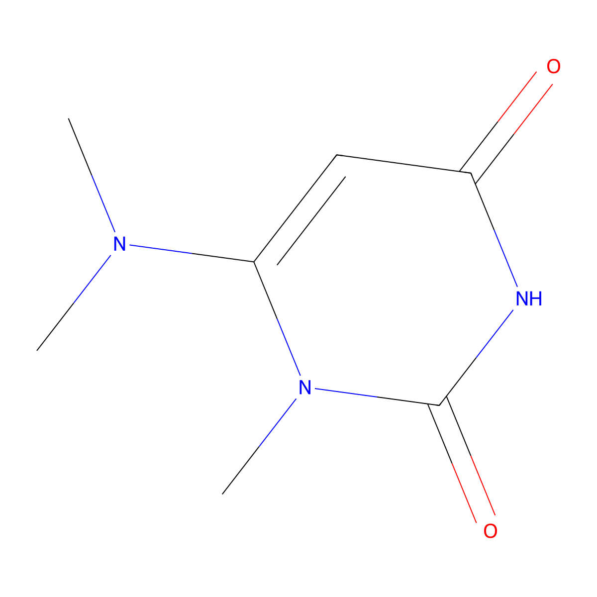6-(dimethylamino)-1-methylpyrimidine-2,4(1H,3H)-dione molecular structure, CAS 1797409-07-4