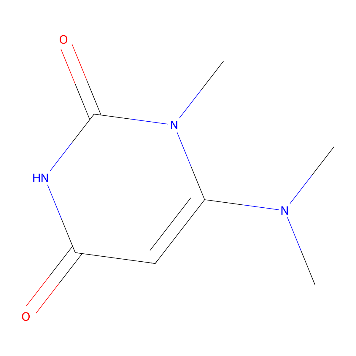 6-(dimethylamino)-1-methylpyrimidine-2,4(1H,3H)-dione molecular structure, CAS 1797409-07-4