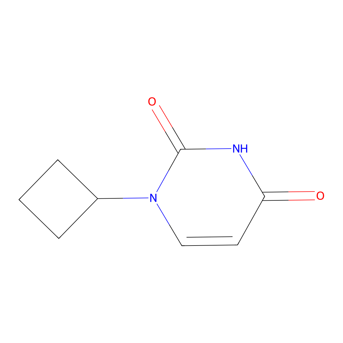 1-cyclobutylpyrimidine-2,4(1H,3H)-dione molecular structure, CAS 1797409-28-9