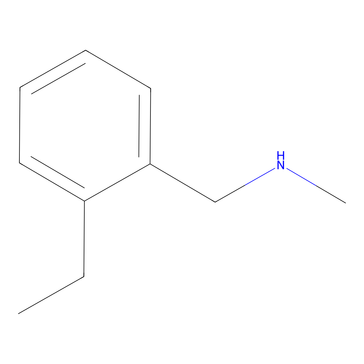 [(2-Ethylphenyl)methyl](methyl)amine molecular structure, CAS 179742-40-6