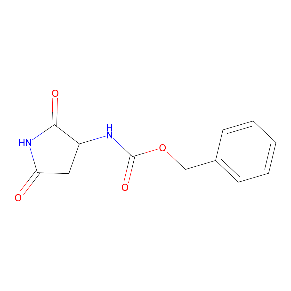 (R)-Benzyl (2,5-dioxopyrrolidin-3-yl)carbamate molecular structure, CAS 179747-84-3