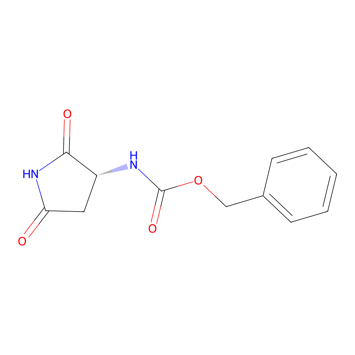 (R)-Benzyl (2,5-dioxopyrrolidin-3-yl)carbamate molecular structure, CAS 179747-84-3