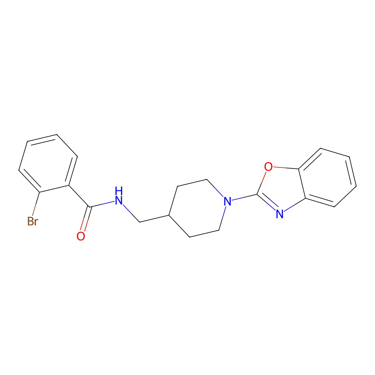 N-((1-(benzo[d]oxazol-2-yl)piperidin-4-yl)methyl)-2-bromobenzamide molecular structure, CAS 1797534-61-2