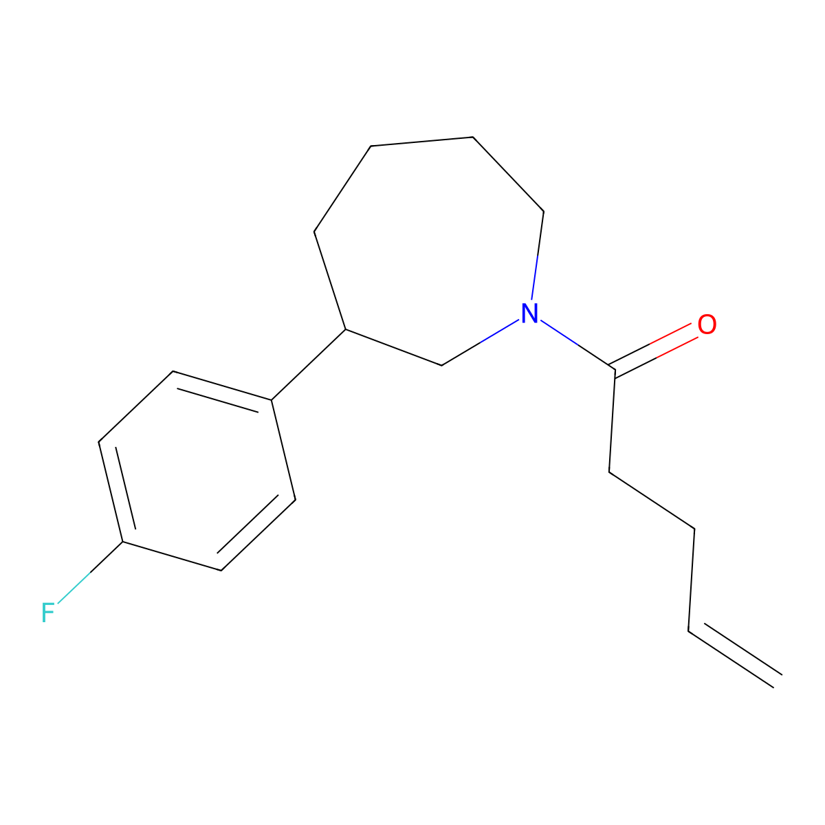 1-[3-(4-Fluorophenyl)azepan-1-yl]pent-4-en-1-one molecular structure, CAS 1797545-72-2