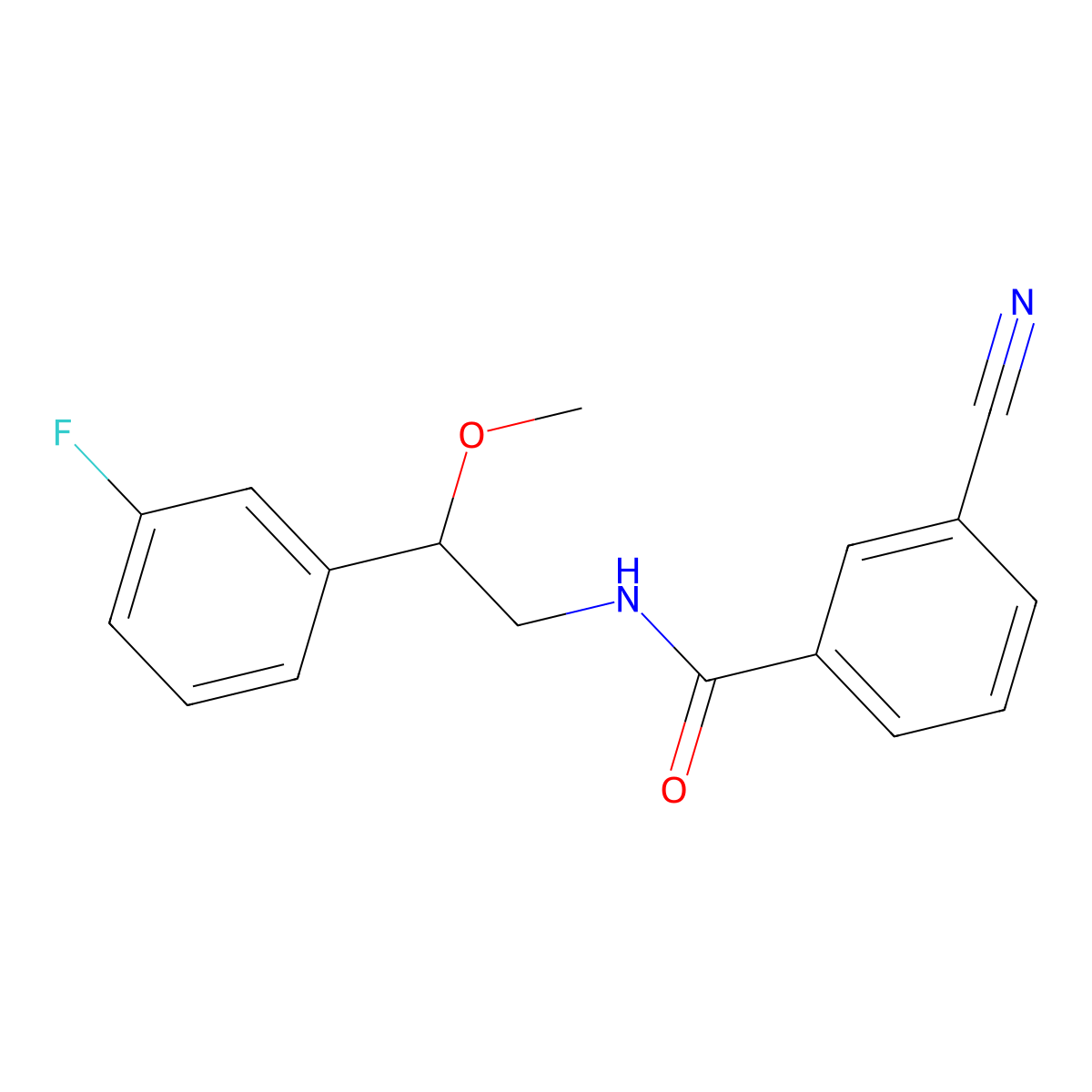 3-cyano-N-[2-(3-fluorophenyl)-2-methoxyethyl]benzamide molecular structure, CAS 1797554-61-0