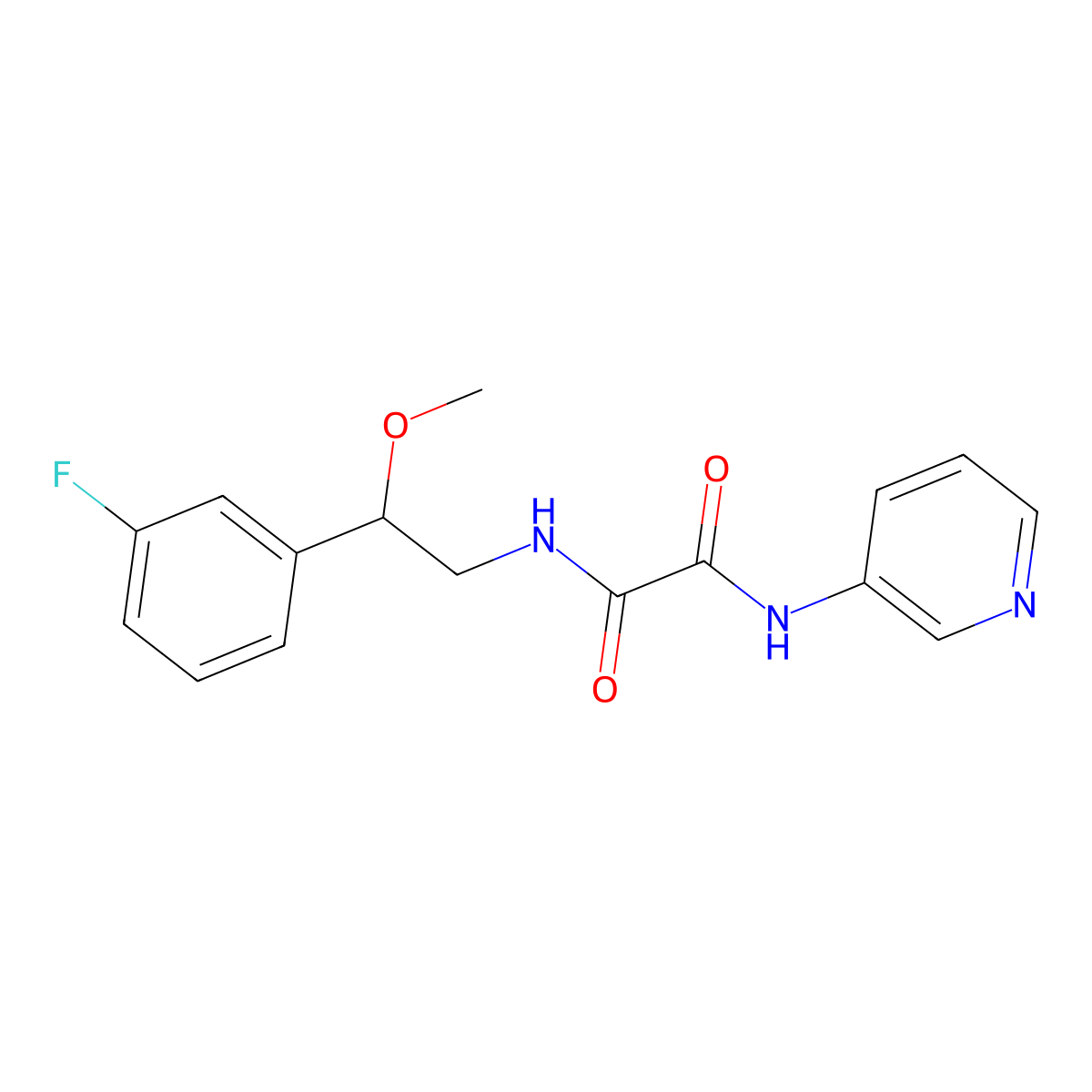 N1-(2-(3-fluorophenyl)-2-methoxyethyl)-N2-(pyridin-3-yl)oxalamide molecular structure, CAS 1797555-74-8