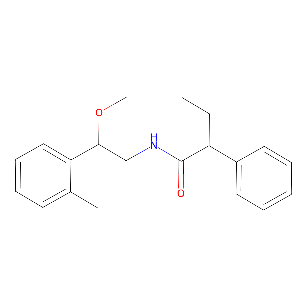 N-(2-methoxy-2-(o-tolyl)ethyl)-2-phenylbutanamide molecular structure, CAS 1797556-32-1