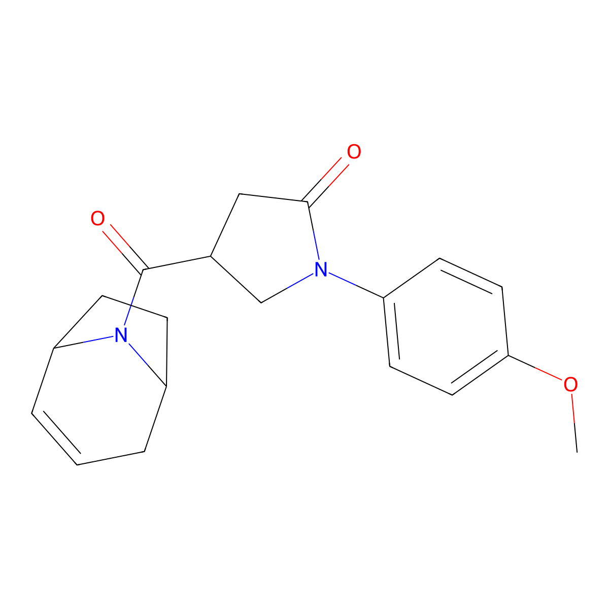4-((1R,5S)-8-azabicyclo[3.2.1]oct-2-ene-8-carbonyl)-1-(4-methoxyphenyl)pyrrolidin-2-one molecular structure, CAS 1797558-72-5