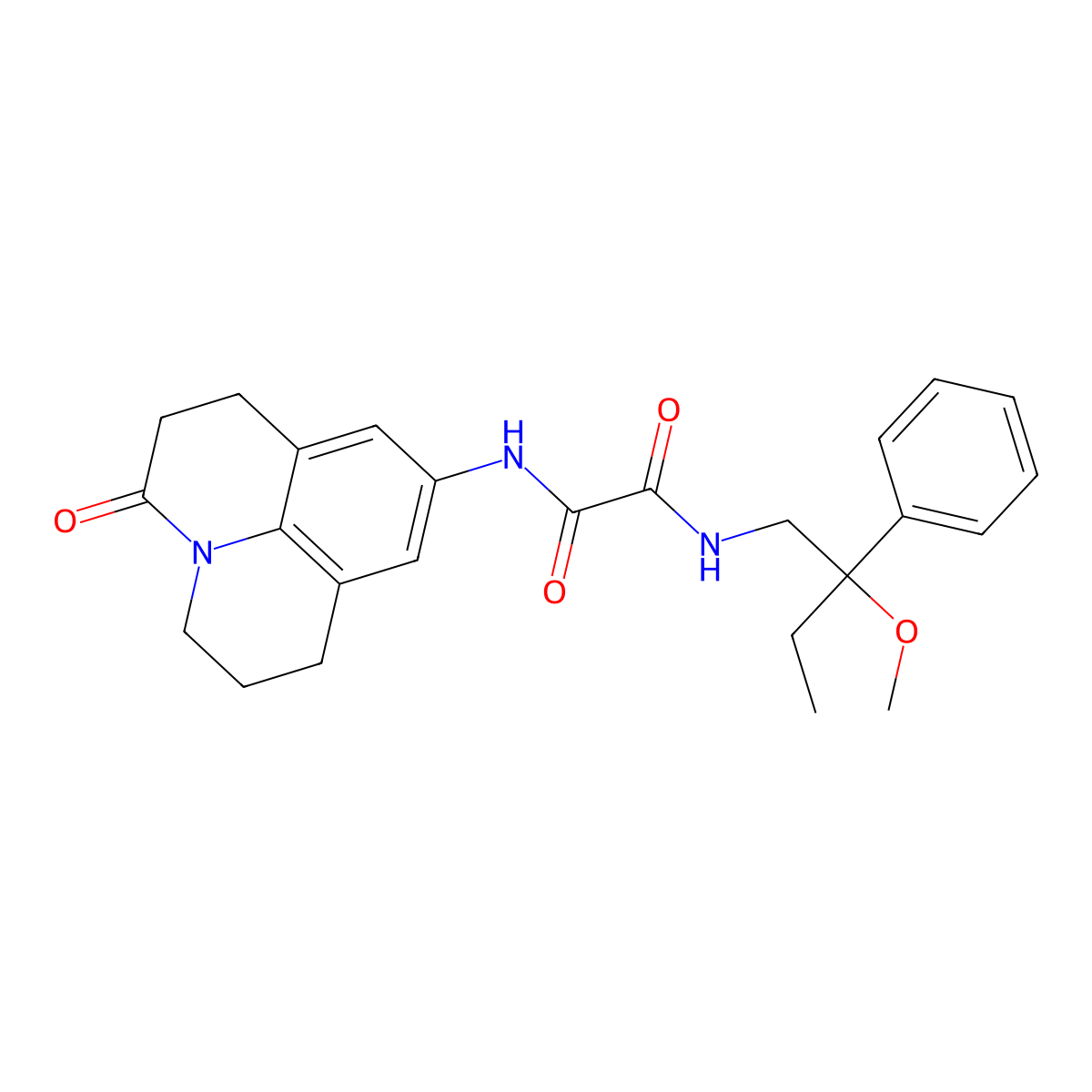 N'-(2-methoxy-2-phenylbutyl)-N-{2-oxo-1-azatricyclo[7.3.1.0^{5,13}]trideca-5,7,9(13)-trien-7-yl}ethanediamide molecular structure, CAS 1797560-60-1
