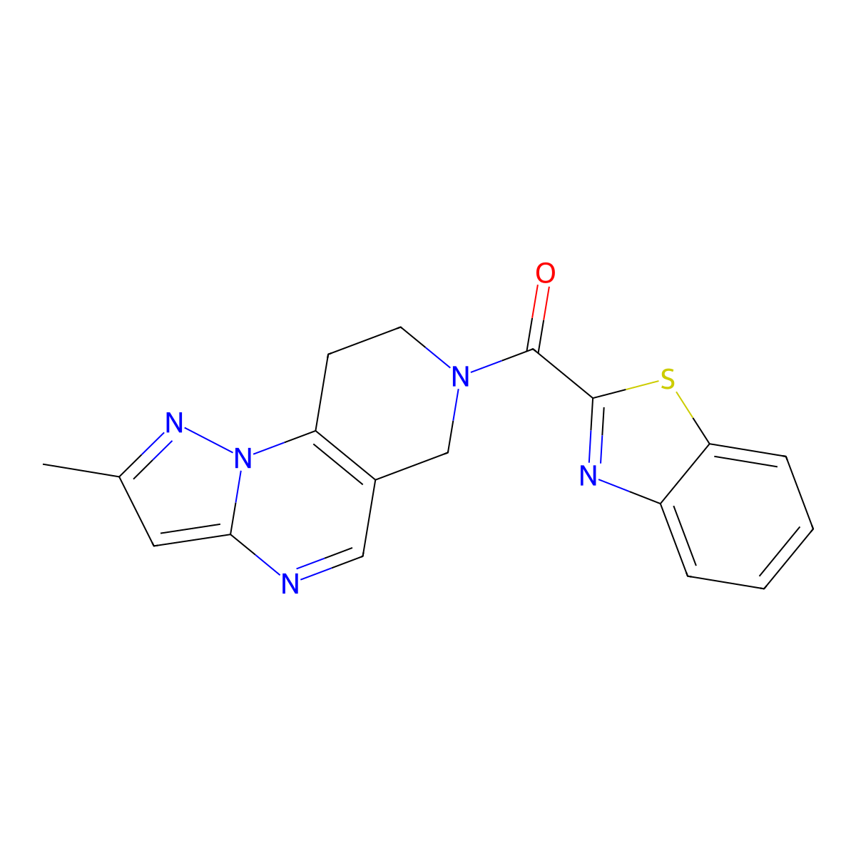 11-(1,3-Benzothiazole-2-carbonyl)-4-methyl-2,3,7,11-tetraazatricyclo[7.4.0.0^{2,6}]trideca-1(9),3,5,7-tetraene molecular structure, CAS 1797560-78-1