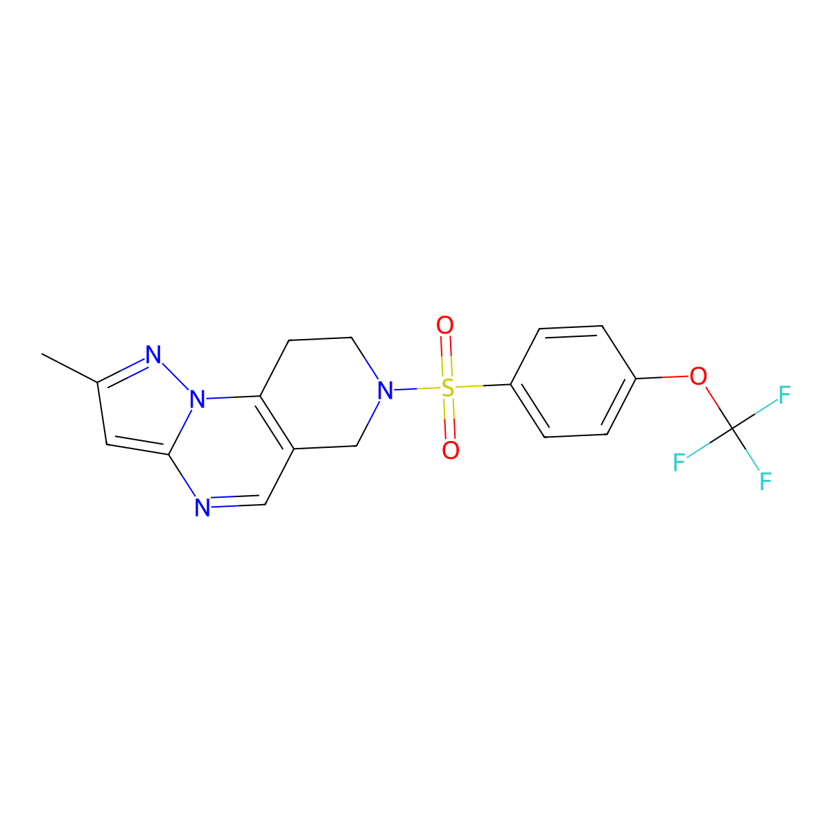 4-Methyl-11-[4-(trifluoromethoxy)benzenesulfonyl]-2,3,7,11-tetraazatricyclo[7.4.0.0^{2,6}]trideca-1(9),3,5,7-tetraene molecular structure, CAS 1797561-56-8