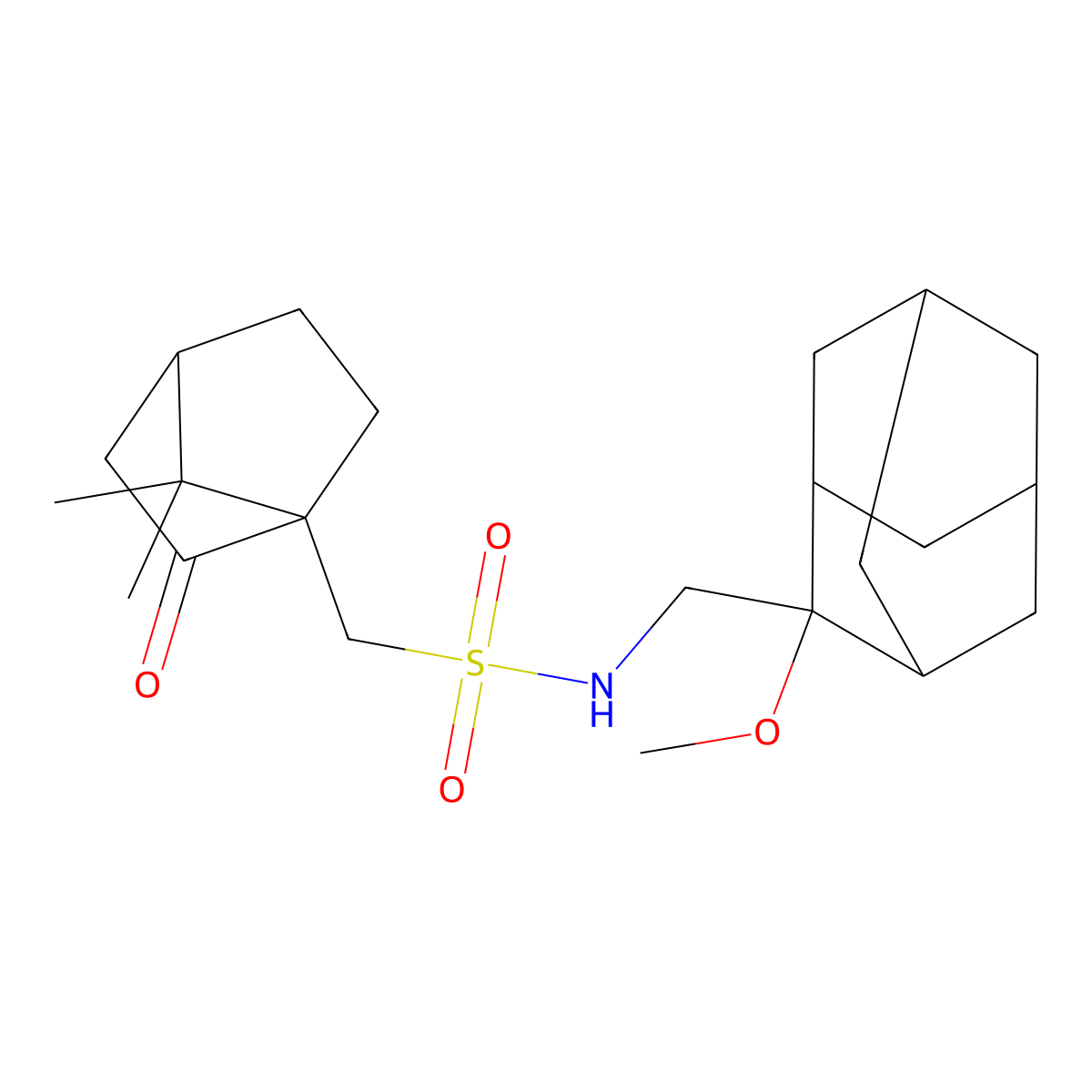 1-{7,7-dimethyl-2-oxobicyclo[2.2.1]heptan-1-yl}-N-[(2-methoxyadamantan-2-yl)methyl]methanesulfonamide molecular structure, CAS 1797561-62-6