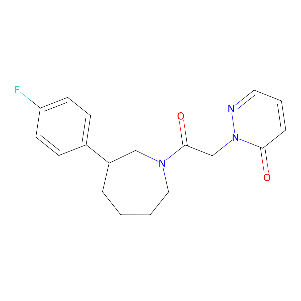 2-(2-(3-(4-fluorophenyl)azepan-1-yl)-2-oxoethyl)pyridazin-3(2H)-one molecular structure, CAS 1797565-22-0