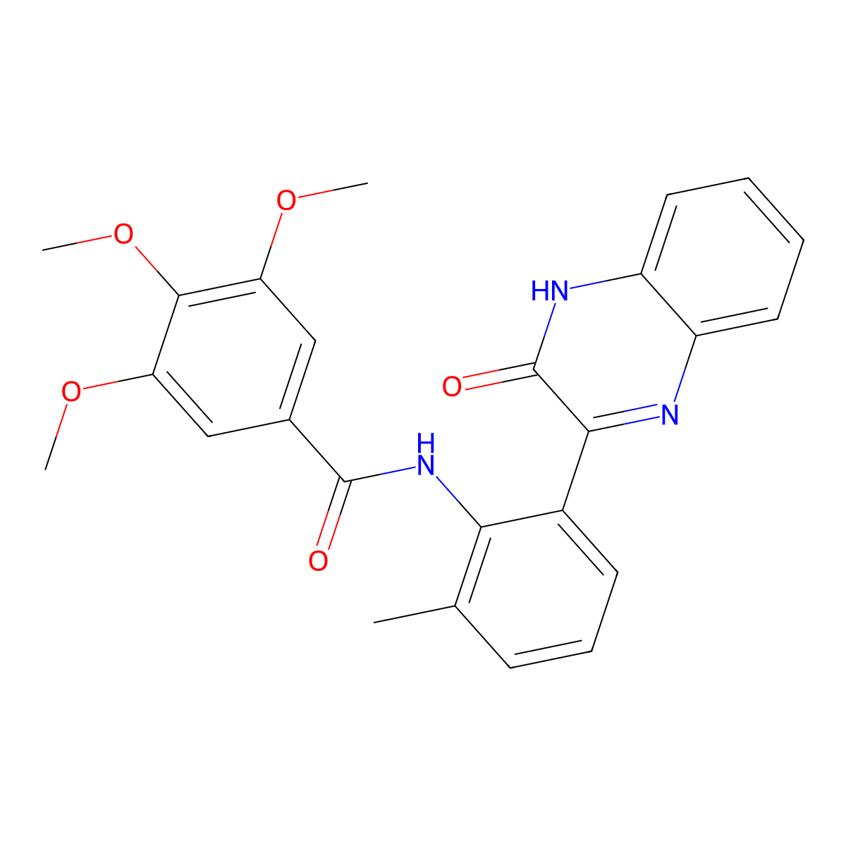 N-(2-(3-hydroxyquinoxalin-2-yl)-6-methylphenyl)-3,4,5-trimethoxybenzamide molecular structure, CAS 1797570-24-1