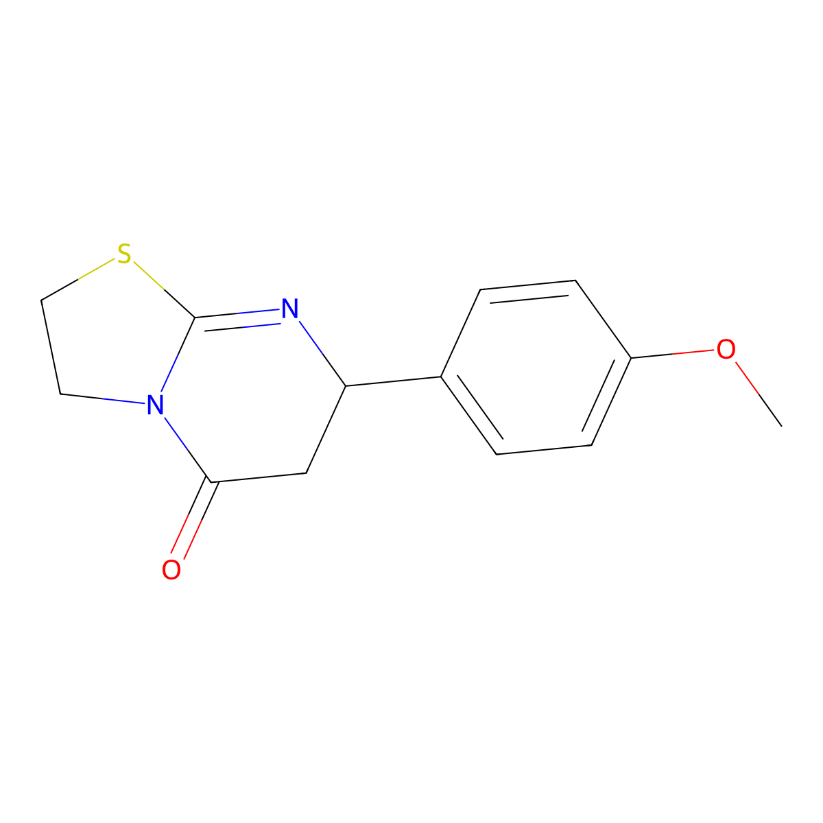 7-(4-methoxyphenyl)-6,7-dihydro-2H-thiazolo[3,2-a]pyrimidin-5(3H)-one molecular structure, CAS 1797570-57-0