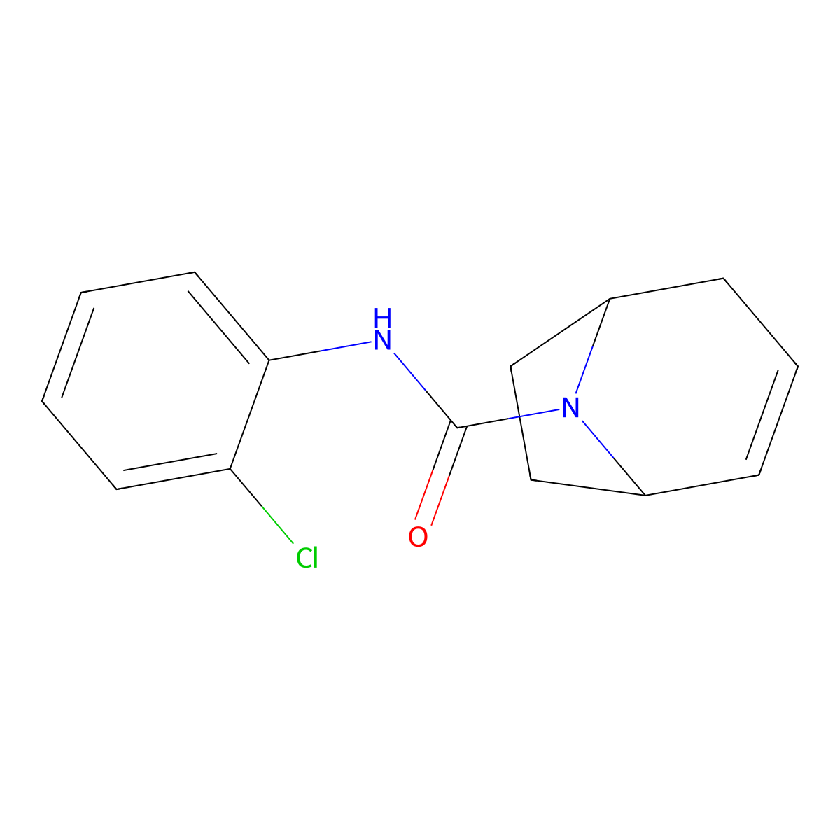 N-(2-Chlorophenyl)-8-azabicyclo[3.2.1]oct-2-ene-8-carboxamide molecular structure, CAS 1797571-04-0