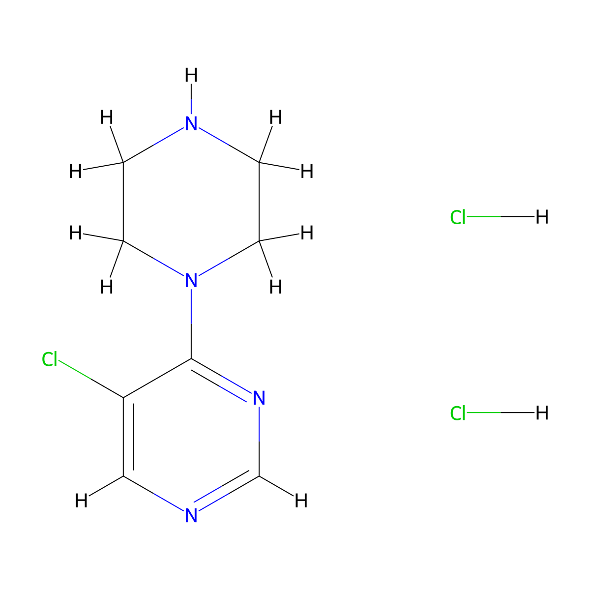 5-Chloro-4-(piperazin-1-yl)pyrimidine dihydrochloride molecular structure, CAS 1797573-17-1