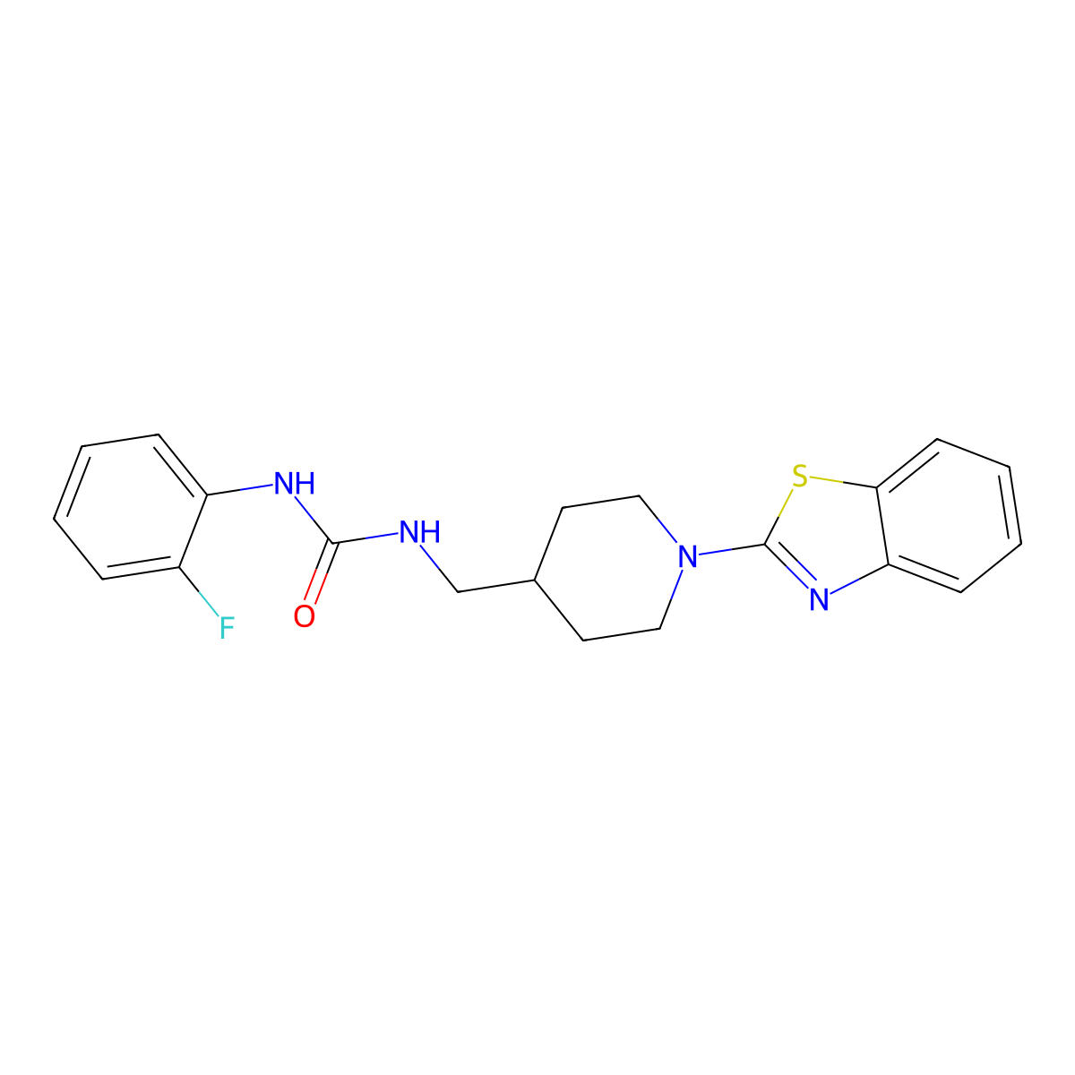 1-((1-(Benzo[d]thiazol-2-yl)piperidin-4-yl)methyl)-3-(2-fluorophenyl)urea molecular structure, CAS 1797592-66-5