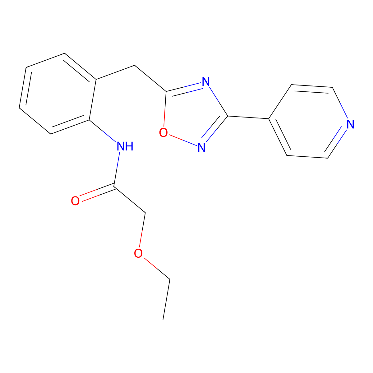 2-ethoxy-N-(2-((3-(pyridin-4-yl)-1,2,4-oxadiazol-5-yl)methyl)phenyl)acetamide molecular structure, CAS 1797597-96-6