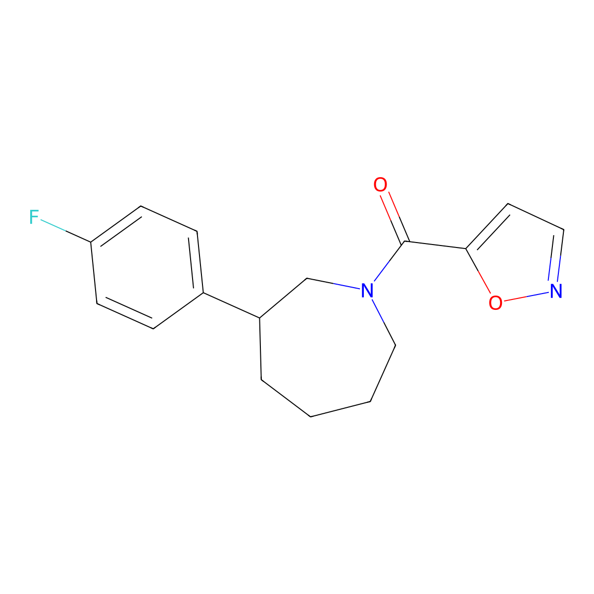 (3-(4-Fluorophenyl)azepan-1-yl)(isoxazol-5-yl)methanone molecular structure, CAS 1797598-87-8