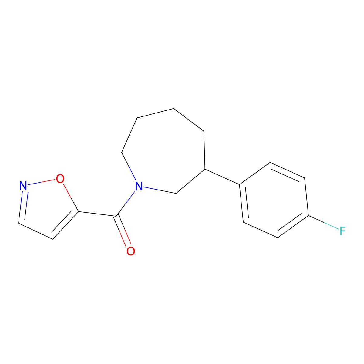 (3-(4-Fluorophenyl)azepan-1-yl)(isoxazol-5-yl)methanone molecular structure, CAS 1797598-87-8