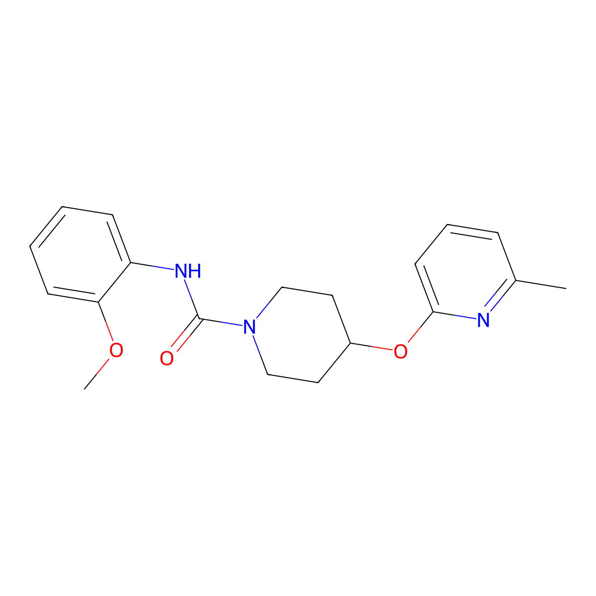 N-(2-Methoxyphenyl)-4-[(6-methylpyridin-2-YL)oxy]piperidine-1-carboxamide molecular structure, CAS 1797601-51-4