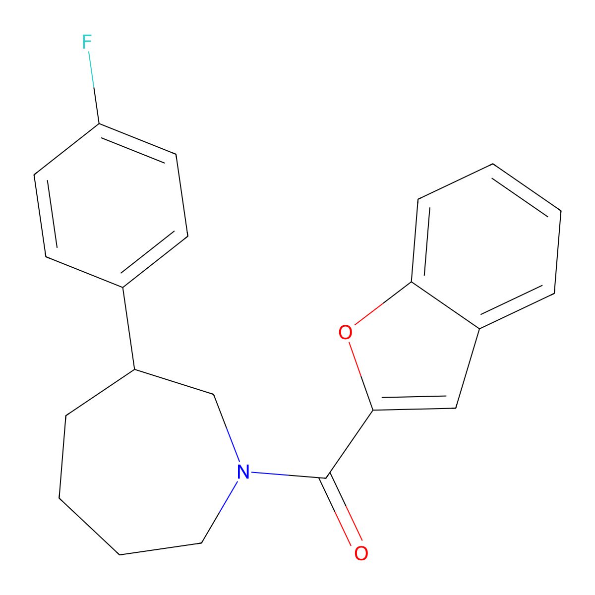 Benzofuran-2-yl(3-(4-fluorophenyl)azepan-1-yl)methanone molecular structure, CAS 1797604-73-9