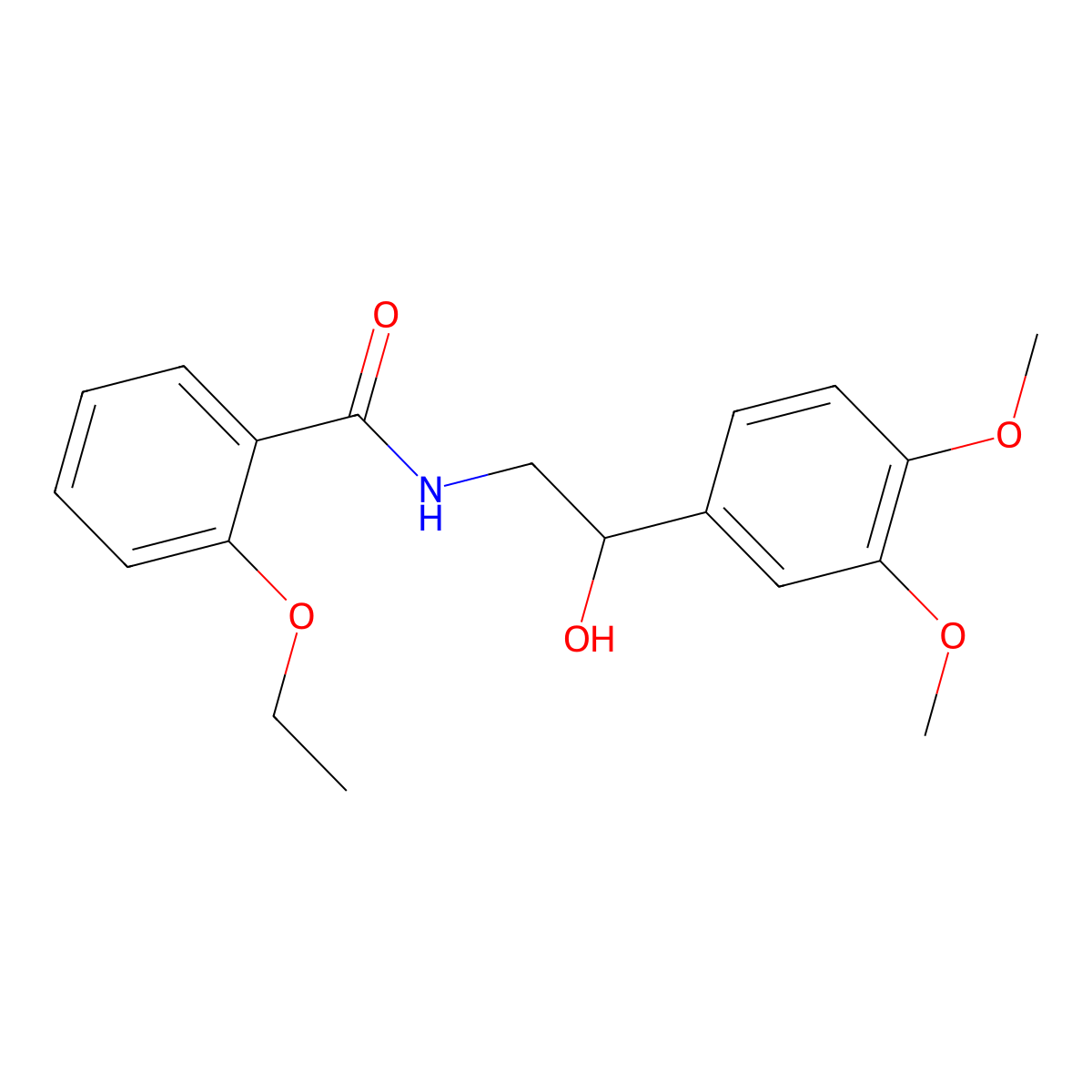 N-[2-(3,4-dimethoxyphenyl)-2-hydroxyethyl]-2-ethoxybenzamide molecular structure, CAS 1797616-07-9