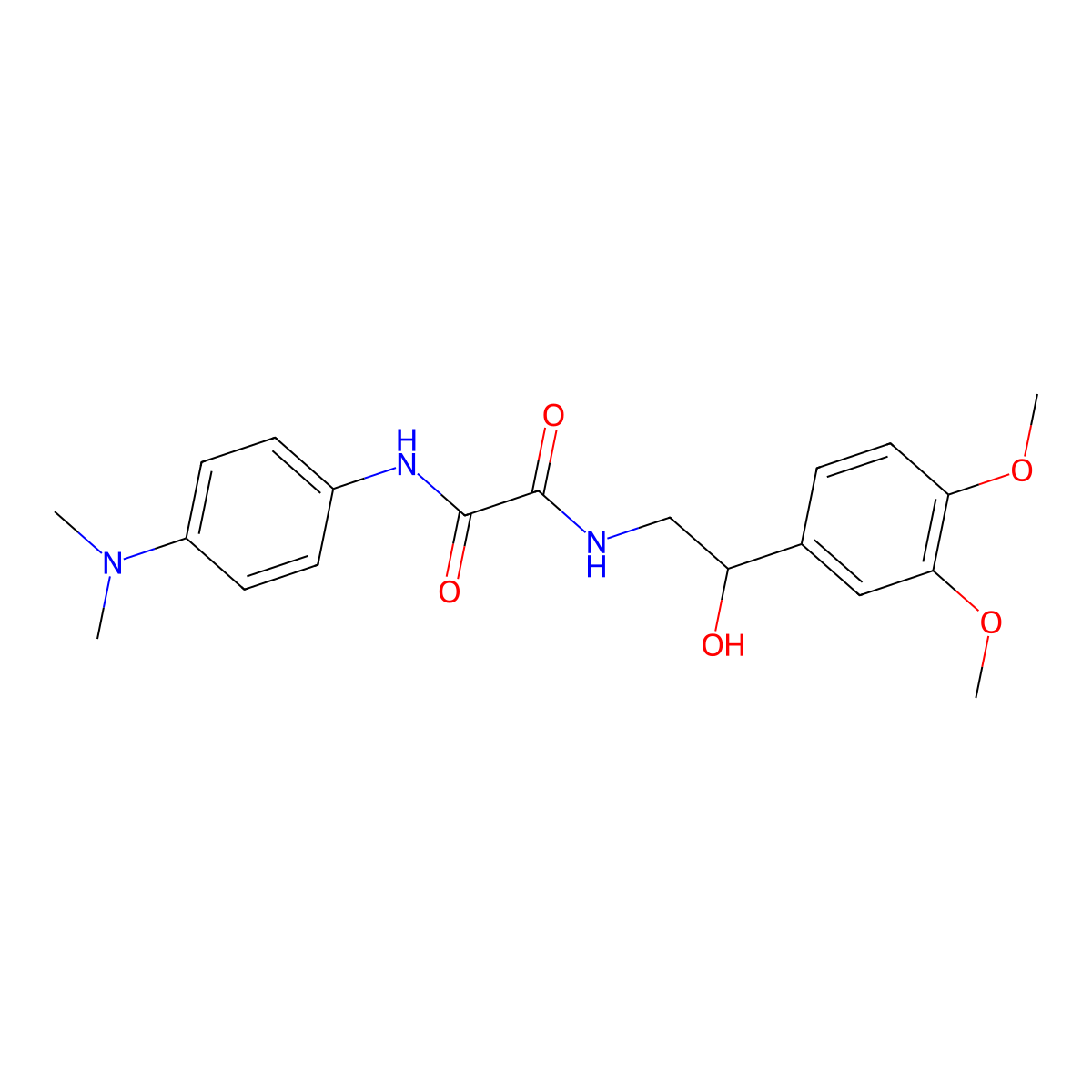 N1-(2-(3,4-dimethoxyphenyl)-2-hydroxyethyl)-N2-(4-(dimethylamino)phenyl)oxalamide molecular structure, CAS 1797620-34-8
