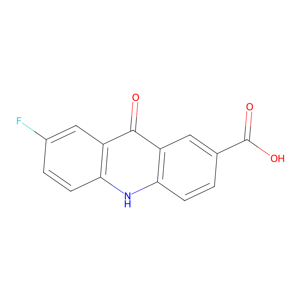 7-Fluoro-9-oxo-9,10-dihydroacridine-2-carboxylic acid molecular structure, CAS 1797660-05-9