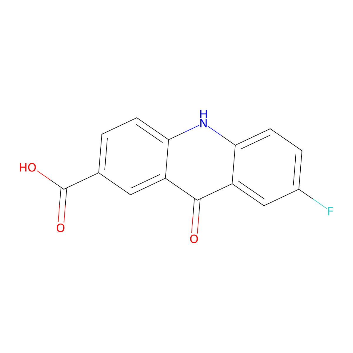 7-Fluoro-9-oxo-9,10-dihydroacridine-2-carboxylic acid molecular structure, CAS 1797660-05-9