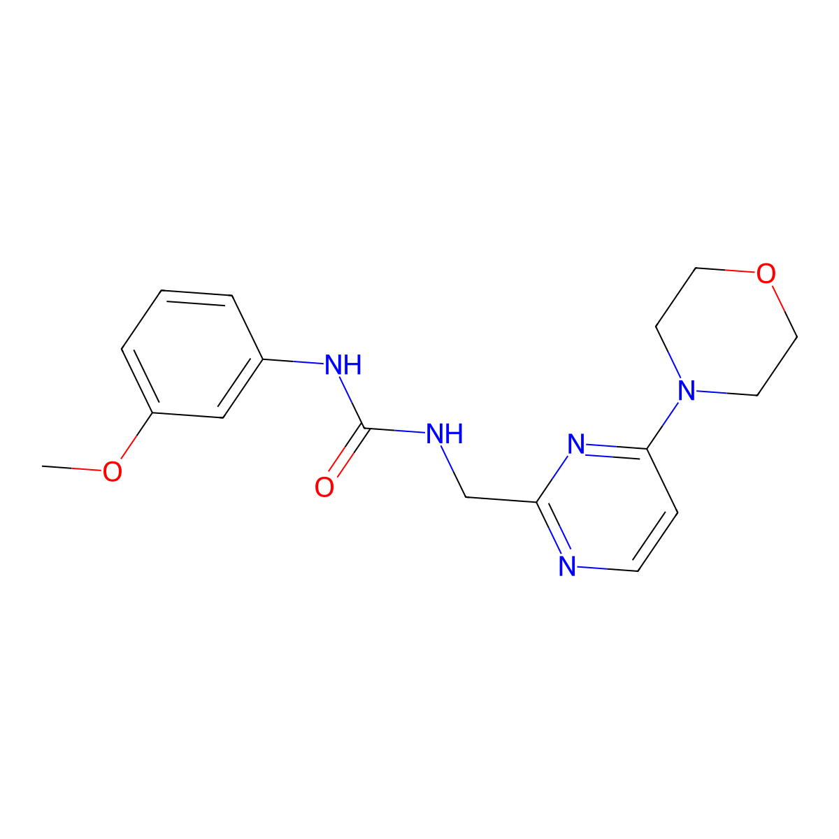 1-(3-Methoxyphenyl)-3-((4-morpholinopyrimidin-2-yl)methyl)urea molecular structure, CAS 1797660-97-9