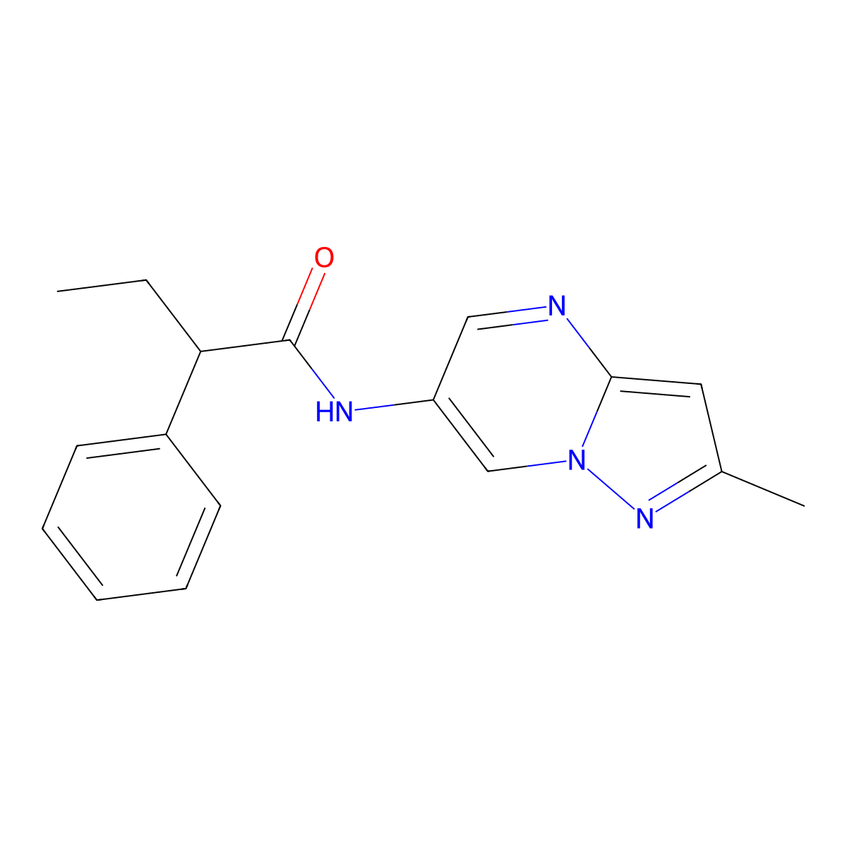 N-{2-methylpyrazolo[1,5-a]pyrimidin-6-yl}-2-phenylbutanamide molecular structure, CAS 1797679-57-2