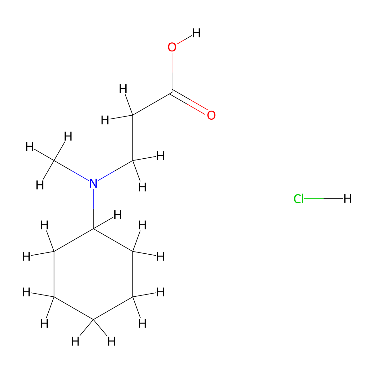 3-(Cyclohexyl(methyl)amino)propanoic acid hydrochloride molecular structure, CAS 1797692-51-3