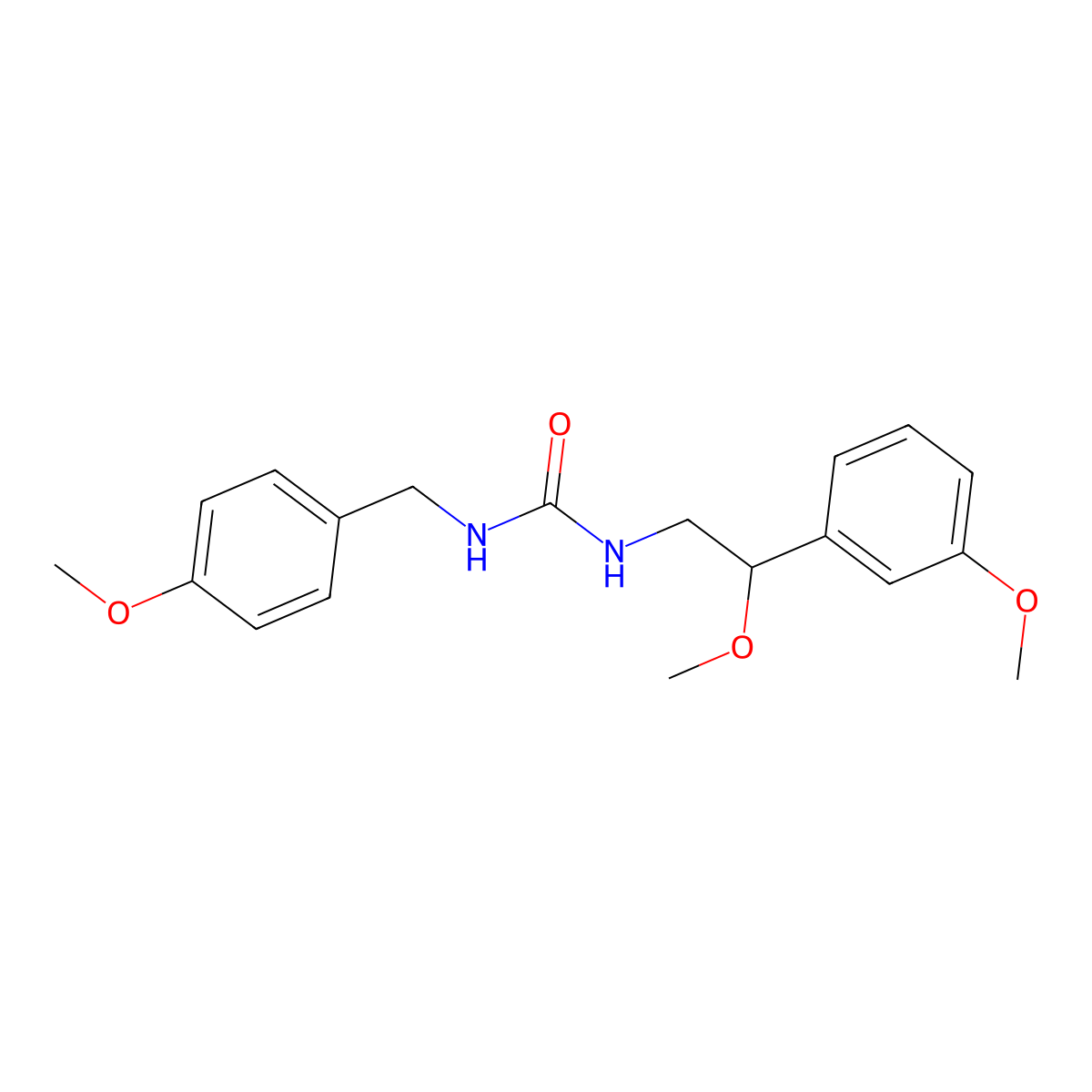 1-(2-Methoxy-2-(3-methoxyphenyl)ethyl)-3-(4-methoxybenzyl)urea molecular structure, CAS 1797694-28-0
