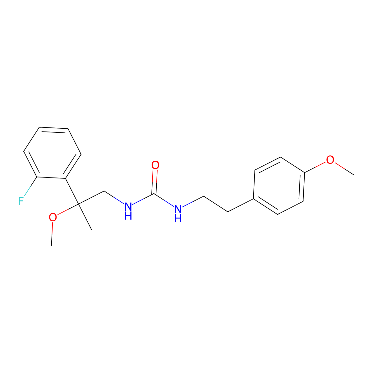 1-(2-(2-Fluorophenyl)-2-methoxypropyl)-3-(4-methoxyphenethyl)urea molecular structure, CAS 1797694-57-5
