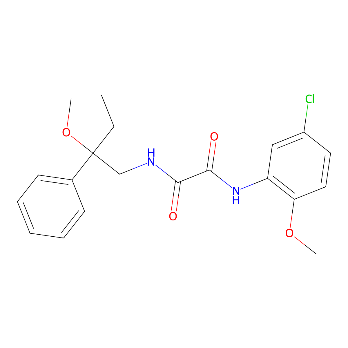 N1-(5-chloro-2-methoxyphenyl)-N2-(2-methoxy-2-phenylbutyl)oxalamide molecular structure, CAS 1797694-70-2