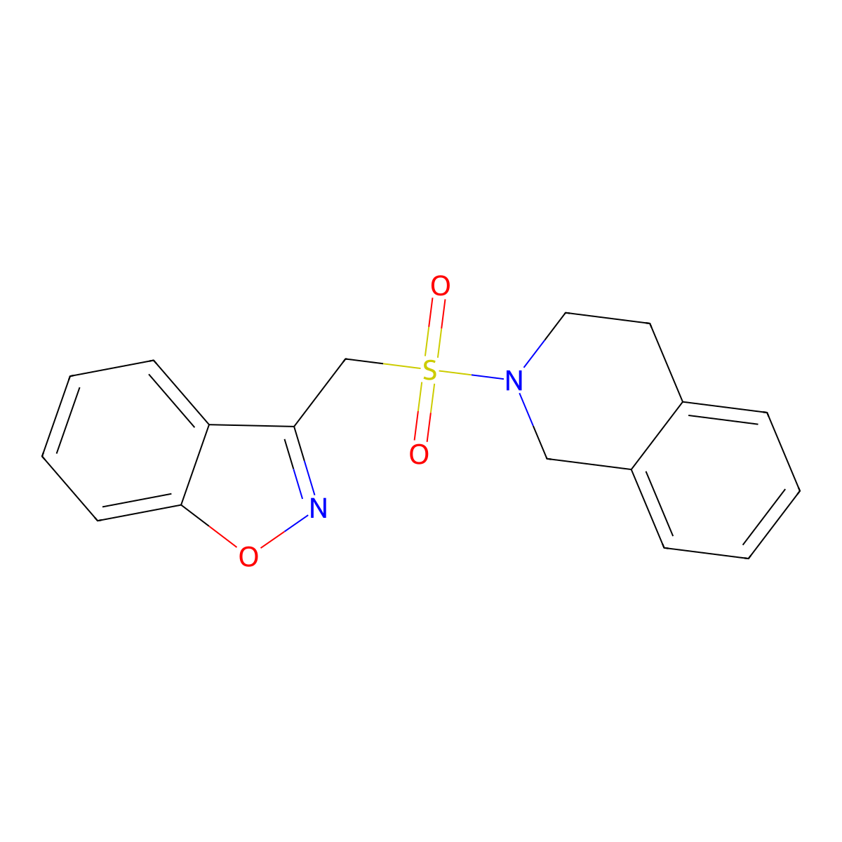 3-(((3,4-dihydroisoquinolin-2(1H)-yl)sulfonyl)methyl)benzo[d]isoxazole molecular structure, CAS 1797696-79-7