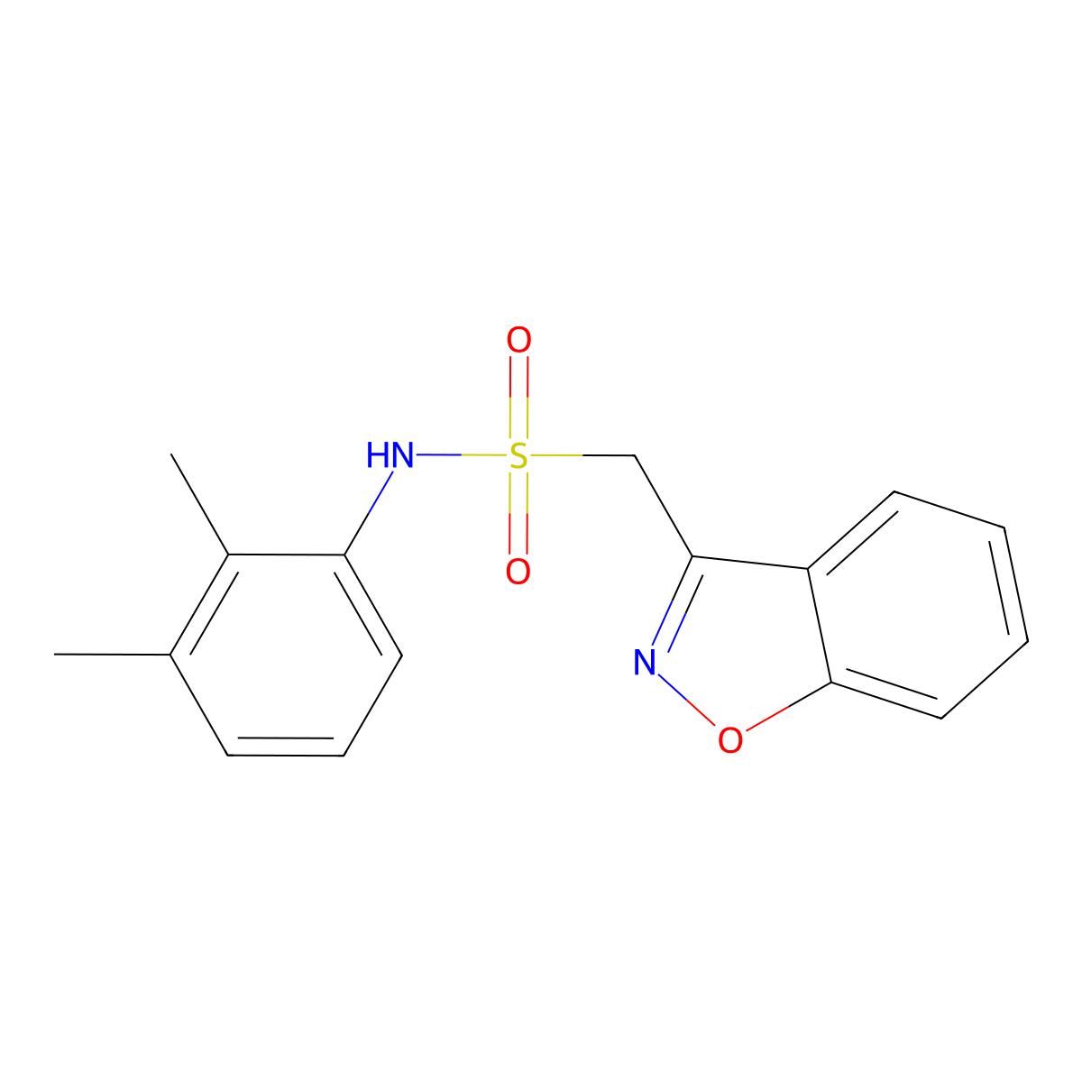 1-(benzo[d]isoxazol-3-yl)-N-(2,3-dimethylphenyl)methanesulfonamide molecular structure, CAS 1797696-94-6