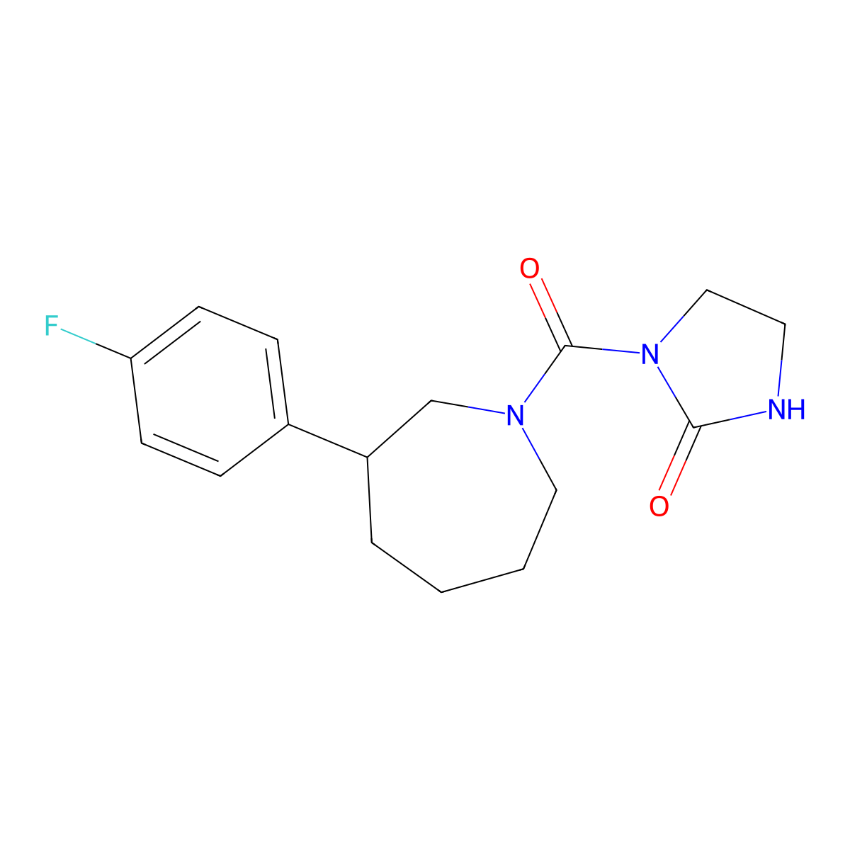 1-[3-(4-Fluorophenyl)azepane-1-carbonyl]imidazolidin-2-one molecular structure, CAS 1797697-57-4